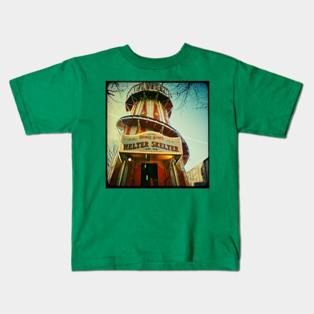 Helter Skelter Kids T-Shirt by kathyarchbold